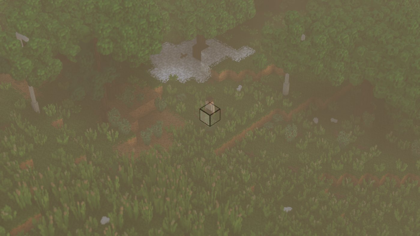 A foggy morning swallowing a forest edge